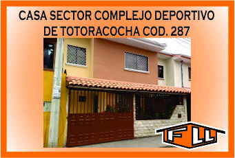 CASA COMPLEJO DEPORTIVO DE TOTORACOCHA 287 MINI