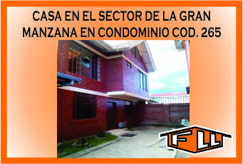 CASA SECTOR LA GRAN MANZANA 265 MINI