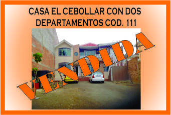 CASA CEBOLLAR DOS DEPAR 111 MINI VENDIDA